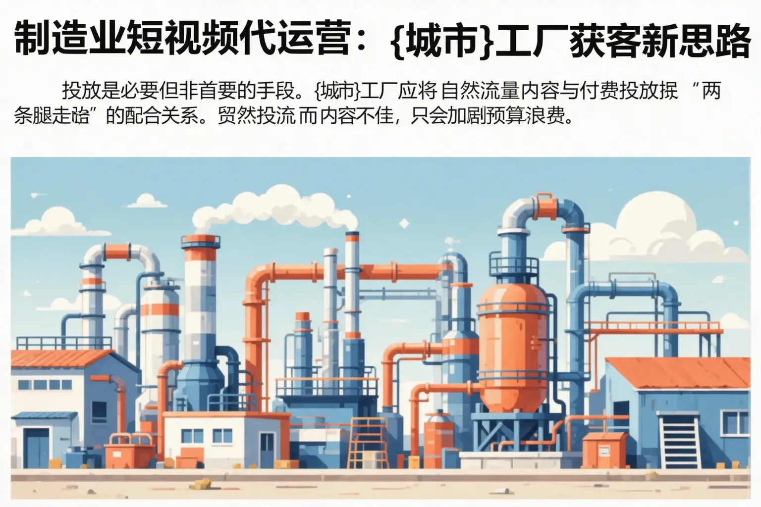 制造业短视频代运营：封开工厂获客新思路